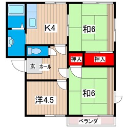 アベニュータウンＢ棟の物件間取画像